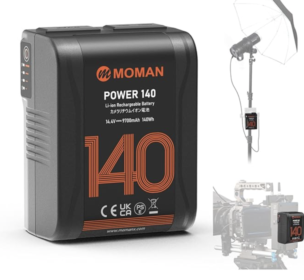 Vマウントバッテリー 140wh/9700mAh Moman Power
